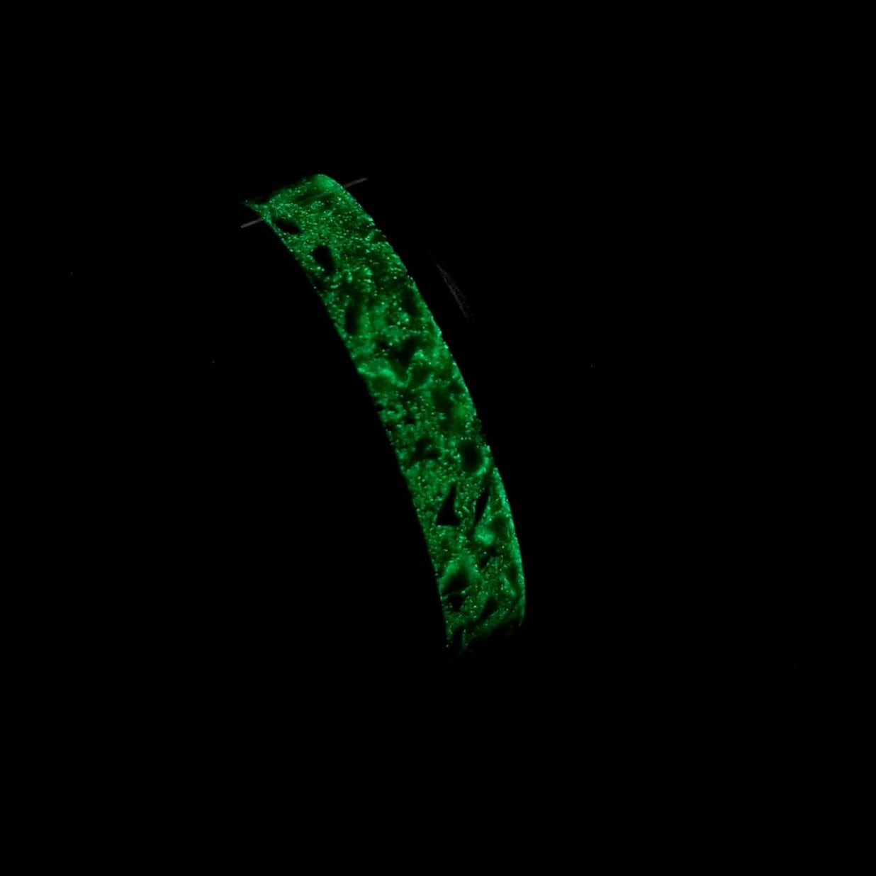 Tungsten carbide ring with Meteorite and black glowstone inlay. Glow ring. meteorite ring. Men's ring. Women's ring. Sizes 5-13