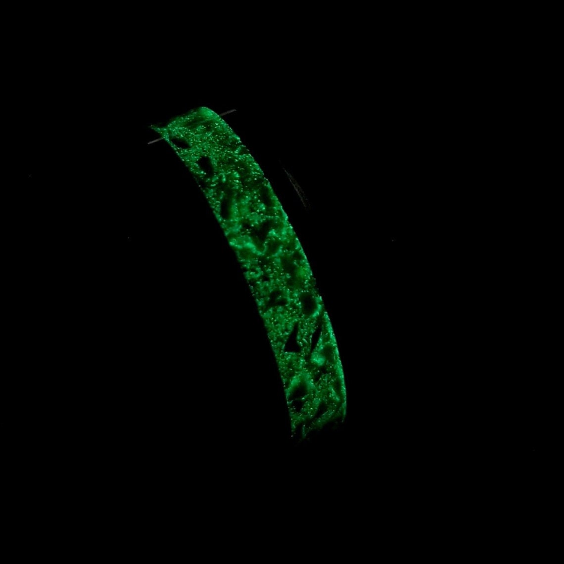 Black ceramic and jade opal blackout glow ring. Black ceramic ring. Black fire opal ring. Opal ring. Men's ring. Women's ring. Sizes 5-13